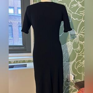 Club Monaco Elegant Black Long Sleeve Dress